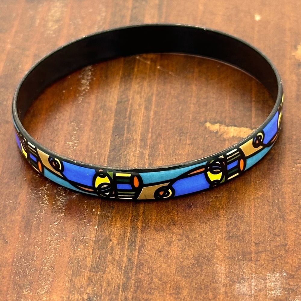 Authentic Michaela Frey Wiener Emailmanufakture Bangle Bracelet